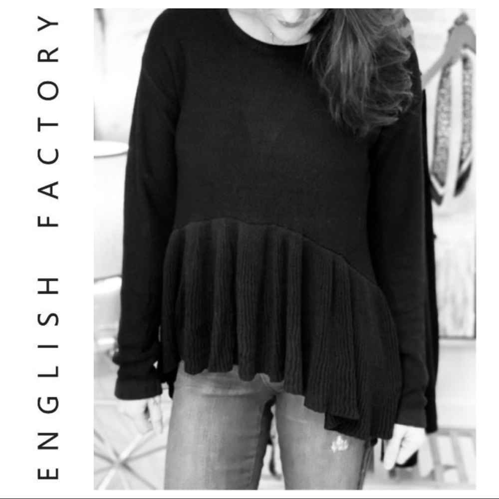 🖤English Factory Peplum Sweater🖤